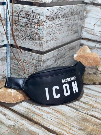 Dsquared2 crna muška torbica
