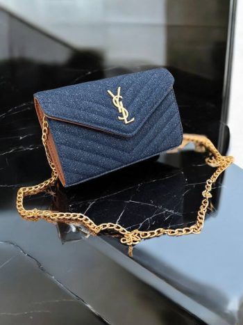 Ysl plava ženska torbica