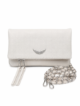Zadig & Voltaire Chain Bag White Silver – Ženska Elegantna Torbica