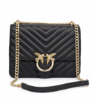 Pinko Love Bag Black Gold – Ženska Elegantna Torbica