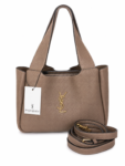Yves Saint Laurent Tote Bag Taupe Gold – Ženska Elegantna Torba