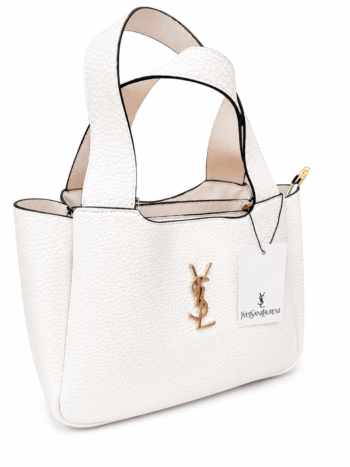 Yves Saint Laurent Tote Bag White Gold – Ženska Elegantna Torba